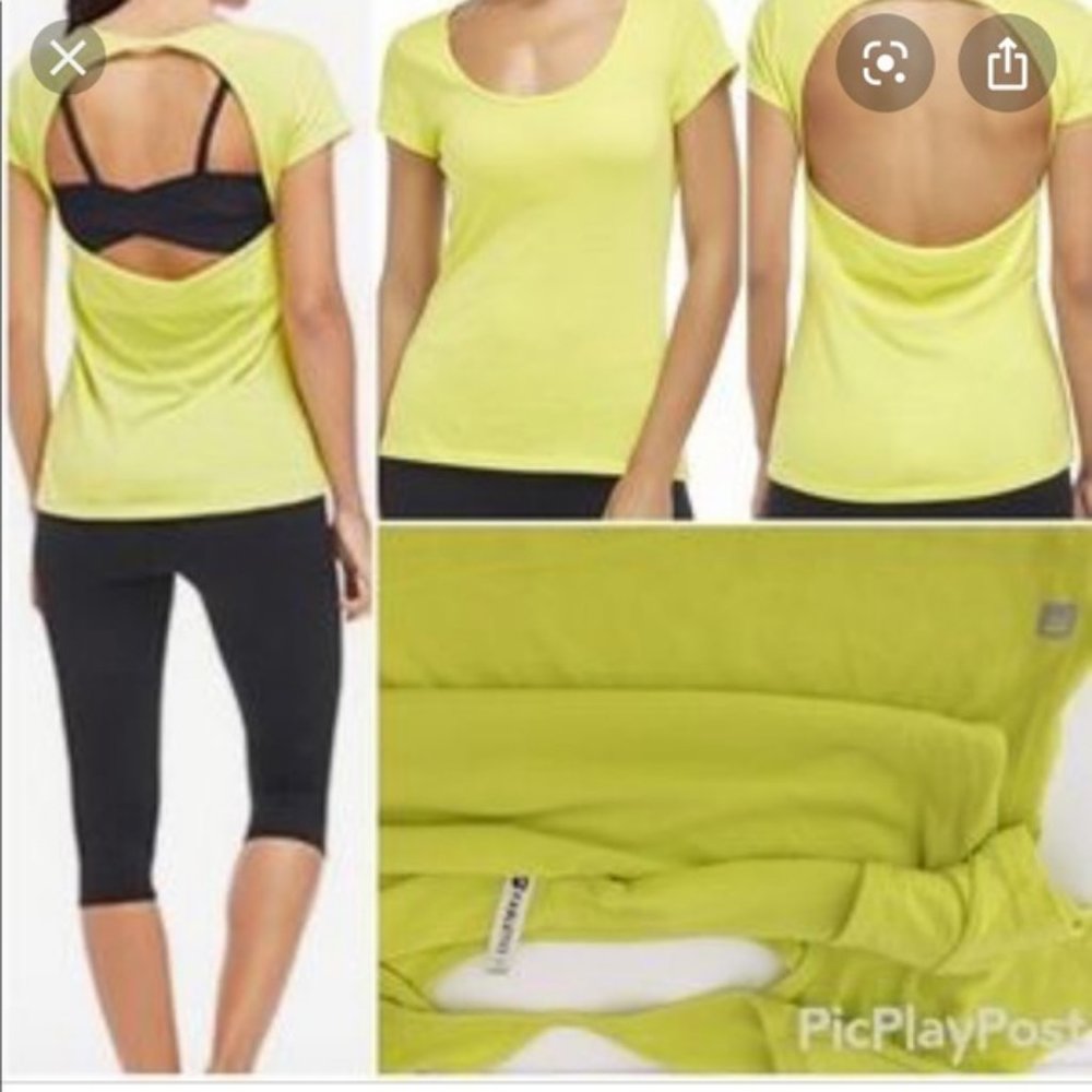 😍FABLETICS! 😍  New with tags gorgeous neon yoga tee size xs/s